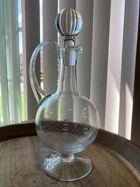 Etched Glass Decanter